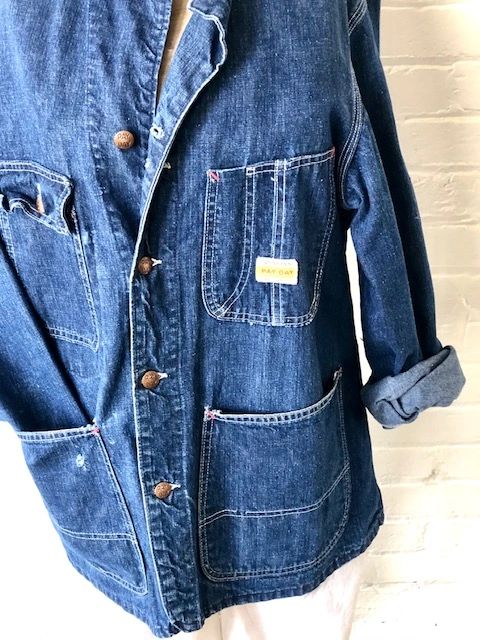 Vintage Denim Chore Coat 